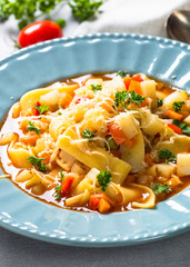 Minestrone traditional italian soup