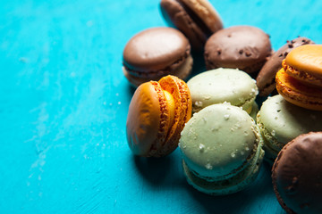 Assortment of macaron cookies