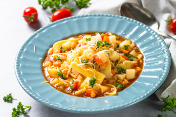 Minestrone traditional italian soup