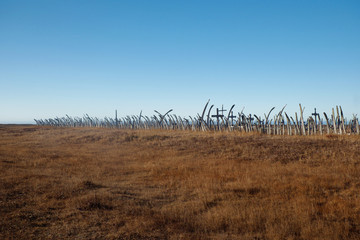 ポイント・ホープ、墓、アラスカ
