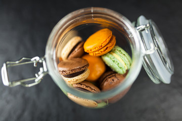 Assortment of macaron cookies