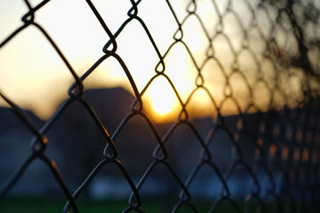 metal, steel, abstract, sunset, 