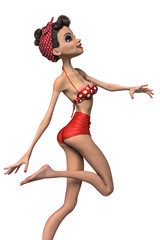 burlesque pin up cartoon