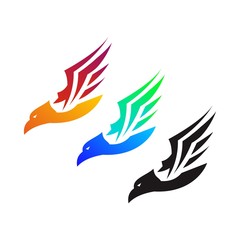 eagle logo design for emblem or mascot