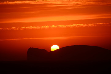 sunset at capo caccia, alghero, sardinia, italy