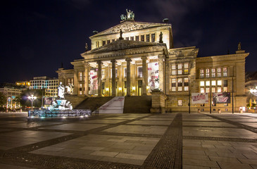 Fototapeta na wymiar Konzerthaus at night, Berlin, Germany