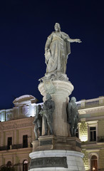 Fototapeta na wymiar Statue of Catherine Great in Odessa. Ukraine