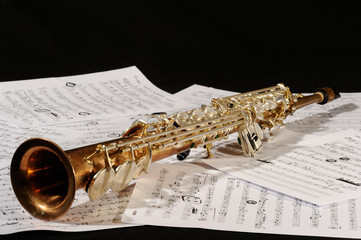 Sax soprano over arrangements