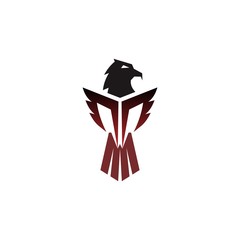 eagle logo design for emblem or mascot