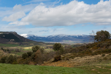 Fototapeta na wymiar Hills and mountains of Castilla y León, SPAIN