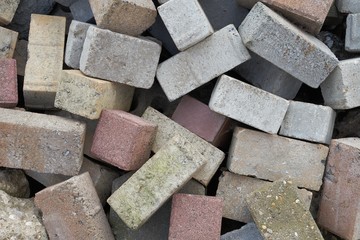 Recycled old bricks
