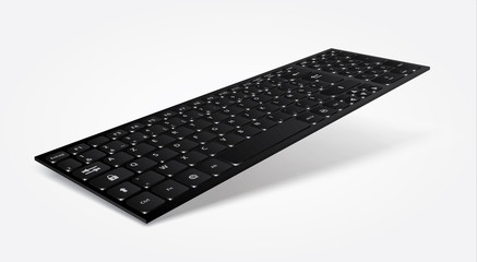 Clavier azerty noir