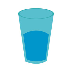 Glass with water vector illustration graphic design