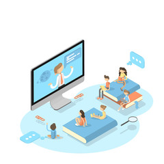 Online education concept.