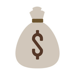 Money bag isolated vector illustration graphic design