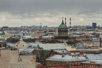 Fototapeta na wymiar Cityscape of St Petersburg, Russia 
