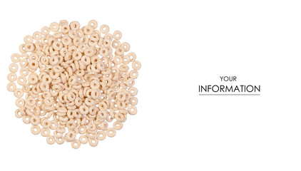 Breakfast cereal rings pattern