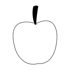 Apple fruit isolated vector illustration graphic design