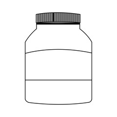 Medicine bottle isolated vector illustration graphic design