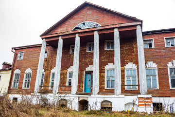 Abandoned Kudryavtsev Estate in the village of Panskoe, 19th century, Maloyaroslavetsky District, Kaluzhskaya Region, Russia