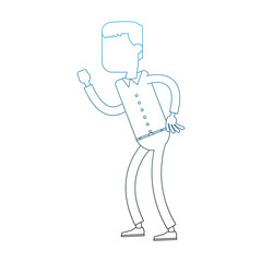 Young businessman cartoon vector illustration graphic design