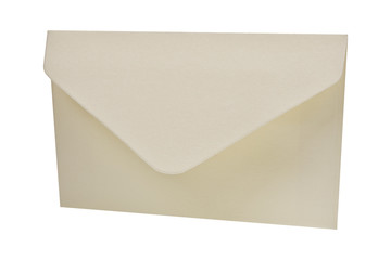 White envelope on a white background