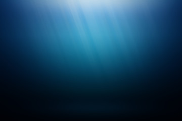 Underwater blue background in ocean