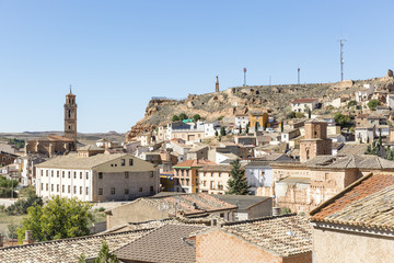 Obraz premium a view over Ariza town, province of Zaragoza, Aragon, Spain