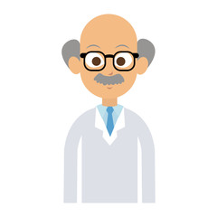 Male doctor cartoon vector illustration graphic design