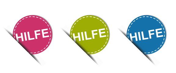 Hilfe Web Button - Vektor Icons