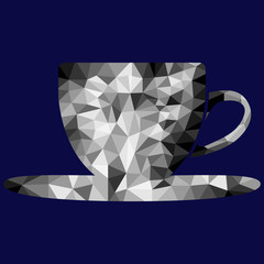 Polygon cup and saucer image