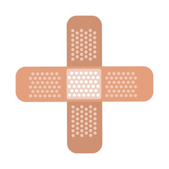 Bandages crossed symbol vector illustration graphic design
