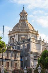 Fototapeta na wymiar Church of the Badia di Sant'Agata in Catania