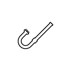 underwater pipe icon. Element of diving, fishing and hunting for mobile concept and web apps. Thin line icon for website design and development; app development. Premium icon