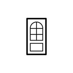 interroom door icon. Element of door, window and gate for mobile concept and web apps. Thin line icon for website design and development, app development. Premium icon