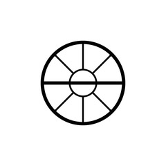 round window icon. Element of door, window and gate for mobile concept and web apps. Thin line icon for website design and development, app development. Premium icon