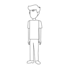 Cute boy cartoon vector illustration graphic design