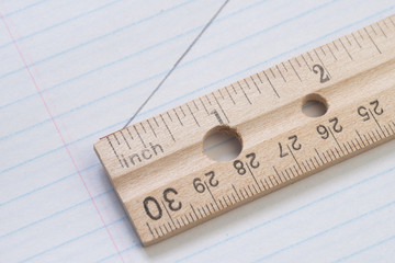 Paper and ruler