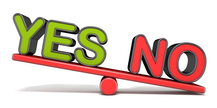 YES or NO teeter overbalance concept 3D