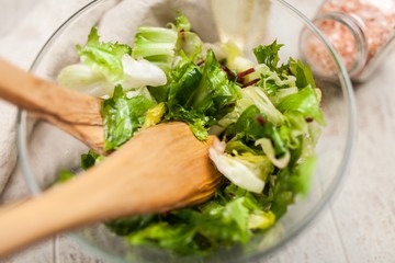 Fresh green salad