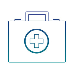 First aids suitcase vector illustration graphic design