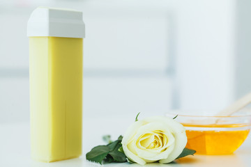 Tools For Depilation On A White Background