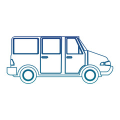 Fototapeta premium Van familiar vehicle vector illustration graphic design