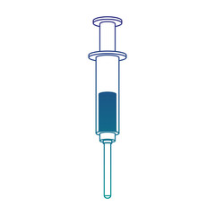 Medical syringe isolated vector illustration graphic design