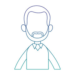 Young man faceless cartoon vector illustration graphic design