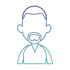 Young faceless woman profile vector illustration graphic design