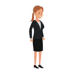 Executive business woman cartoon vector illustration graphic design