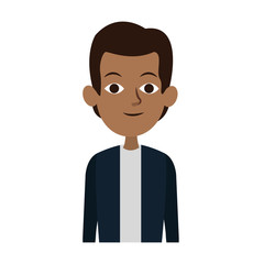 Young man with casual clothes vector illustration graphic design