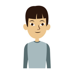 Young asian man cartoon vector illustration graphic design