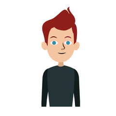 Young man with casual clothes vector illustration graphic design